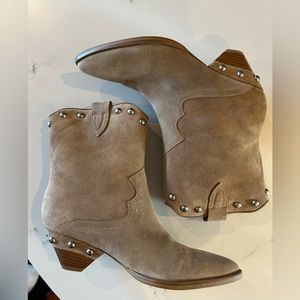 Marc Fischer suede booties sz 6 NEW